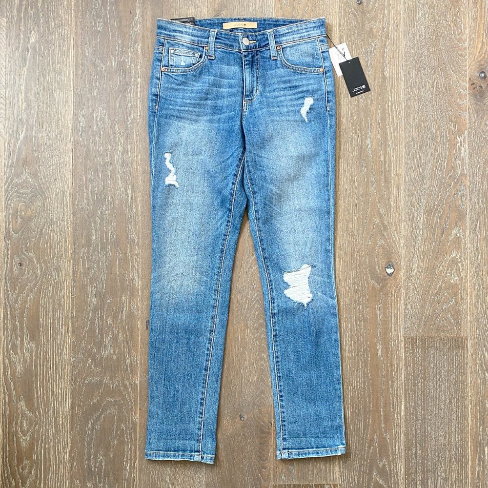 Joe's Jeans Distressed Slim Boyfriend Crop Jean 24 - Picture 4 of 11